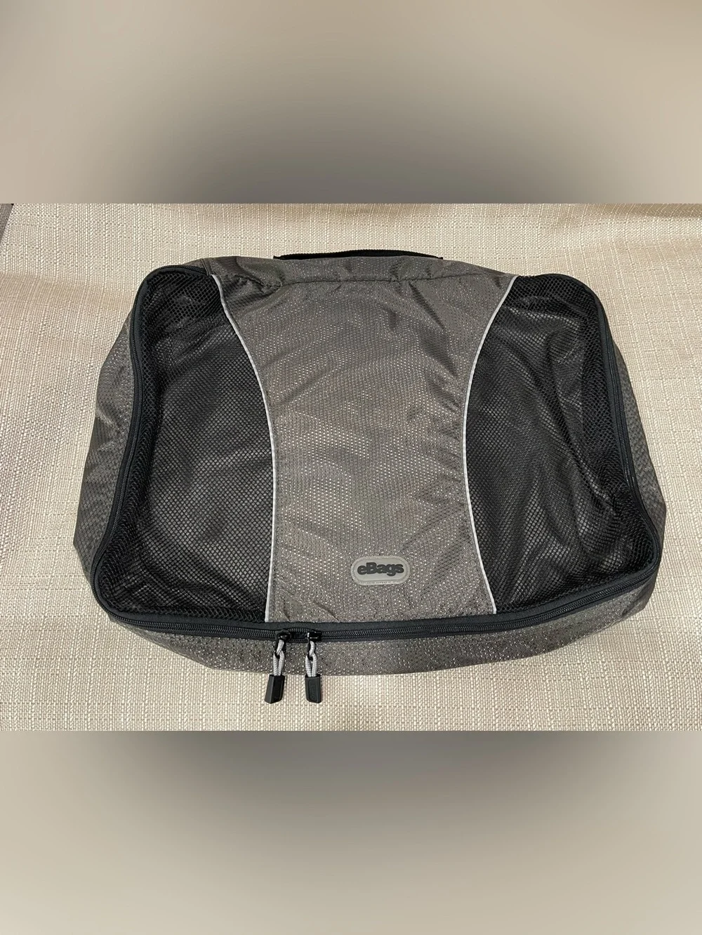 eBags Gray/Black Travel Packing Cube Set — 5-Piece Travel Organizer